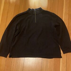 Rodd & Gunn pullover 1/4 zip sweater in black. Size 2XL. 100% cotton.